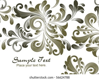vector illustration of creative floral pattern background