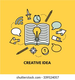 Vector illustration of creative idea