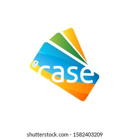 vector illustration creative idea for an online store selling case phones, or design firm icon to repair or service smartphones