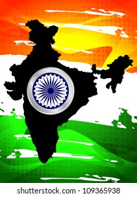 Vector illustration of creative indian flag design.