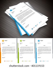 Vector Illustration Of Creative Letterhead.