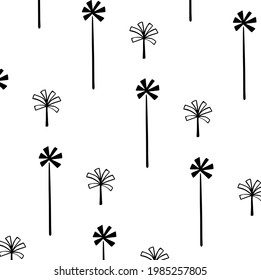Vector illustration of creative palm tree icon pattern design.