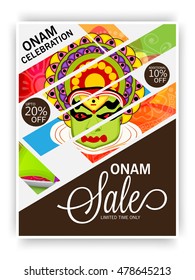  Vector illustration of a Creative Poster, Banner or Flyer design for South Indian Festival celebration.