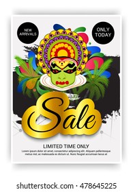  Vector illustration of a Creative Poster, Banner or Flyer design for South Indian Festival celebration.