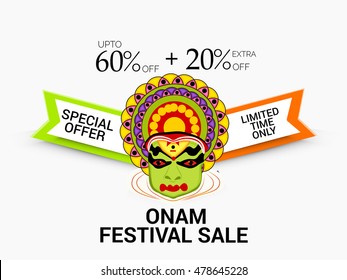  Vector illustration of a Creative Poster, Banner or Flyer design for South Indian Festival celebration.