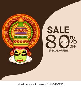  Vector illustration of a Creative Poster, Banner or Flyer design for South Indian Festival celebration.