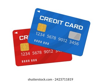 Vector illustration of credit card