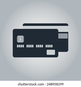 Vector illustration of credit card icon  