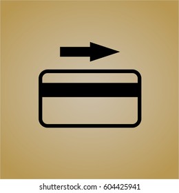 Ilustración vectorial del icono de tarjeta de crédito Ilustración vectorial

