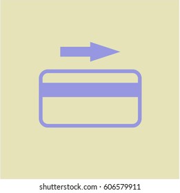 Vector Illustration of Credit Card vector icon

