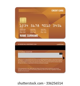 Vector Illustration Of  Credit Card : Leaf Collections