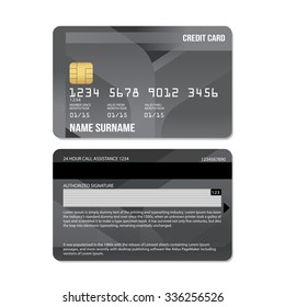 Vector Illustration Of  Credit Card : Leaf Collections