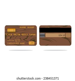 Vector illustration of credit or debit card