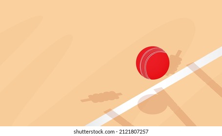 Vector illustration of cricket abstract background. Sports concept