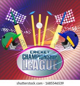 VECTOR ILLUSTRATION FOR CRICKET CHAMPIONSHIP