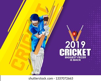  vector Illustration of cricket player ,Creative poster or banner design with background for Cricket Championship poster 