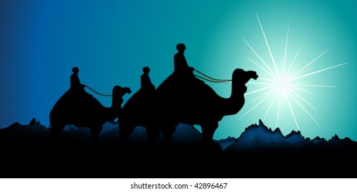 vector illustration of Cristmas star