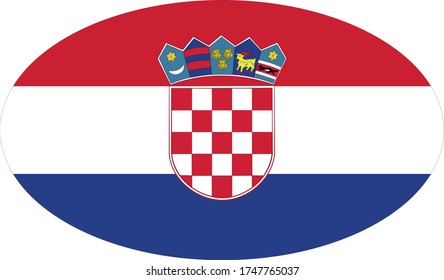 vector illustration of Croatia flag