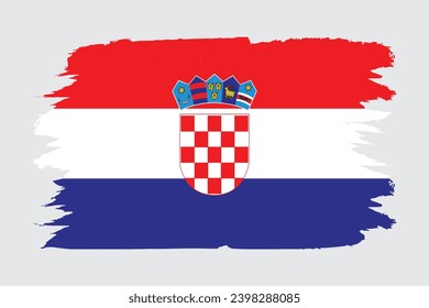 Vector illustration of croatia flag