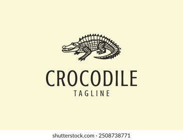 Vector illustration of Crocodile Logo Design