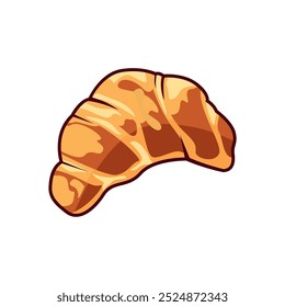 Vector Illustration of Croissant, a typical French food