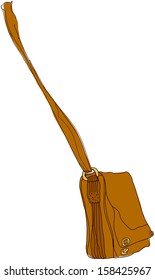 Vector illustration of a cross body bag