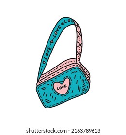 Ilustración vectorial de la bolsa de la carrocería. Es perfecto como una impresión de diferentes artículos, como tarjetas de regalo, invitaciones, logotipo, etc.