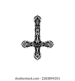  vector illustration of cross with concept