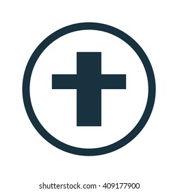 Vector illustration of cross icon