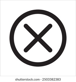 Vector illustration of a cross icon graphics. Suitable for button icons on websites, applications, social media, software, games, and more