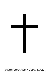 vector illustration of cross icon on a white background