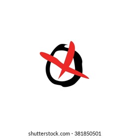 Vector illustration. Cross. No