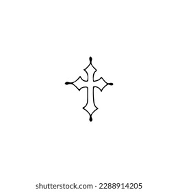 vector illustration of cross symbol