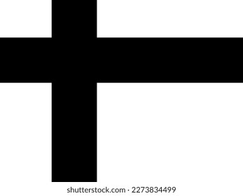 Vector illustration of crossed vertical and horizontal black stripes on white background.