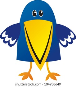 Vector illustration of crow
