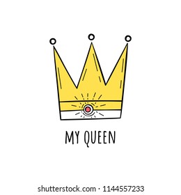 Vector illustration of the Crown.