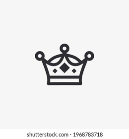 Icono vectorial de la corona 