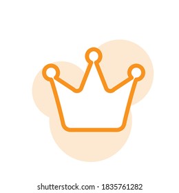 Vektorgrafik, Illustrations-Kronsymbol-Designvorlage