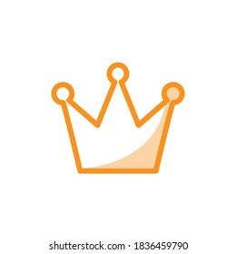 Vector, illustration crown icon design template