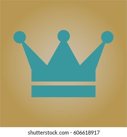 Ilustración vectorial del icono o símbolo de la Corona
