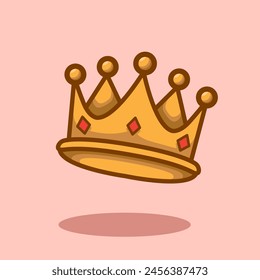 Vector illustration Crown King. Vector design Crown Queen. Crown King or Queen Vector design illustration and icon for website, digital and print