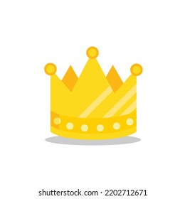 vector illustration of crown, king, luxury icon.