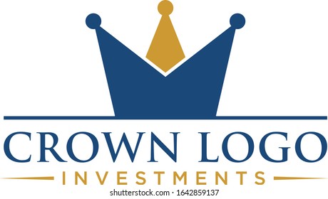 vector illustration of crown logo design