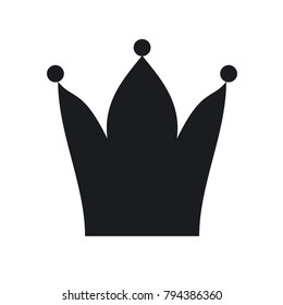 Vector illustration crown logo silhouette