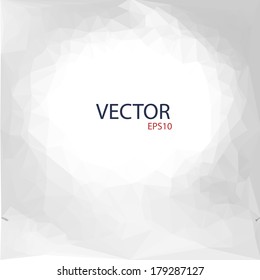 Vector illustration of crumpled paper 