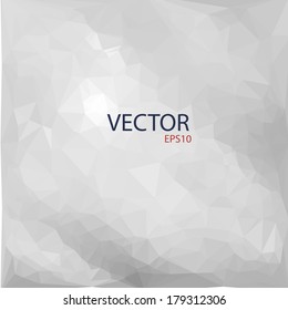 Vector illustration of crumpled paper 