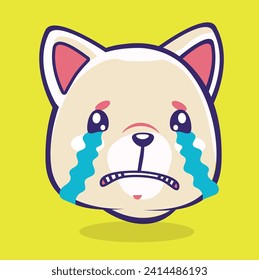 Vektorgrafik von Cry Kishu Inu
