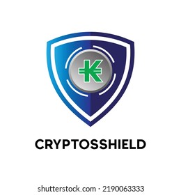 ilustración vectorial del escudo criptográfico 