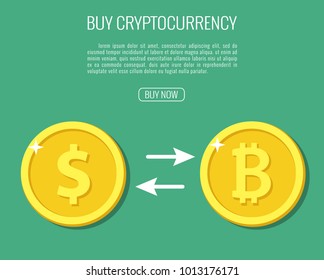 Vector illustration. Crypto currency information. Background for advertising electronic money. New technologies. Currency exchange in a flat style.