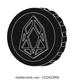 Vector illustration of cryptocurrency and coin icon. Set of cryptocurrency and crypto stock vector illustration.